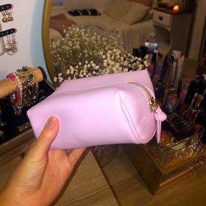 Pink makeup bag